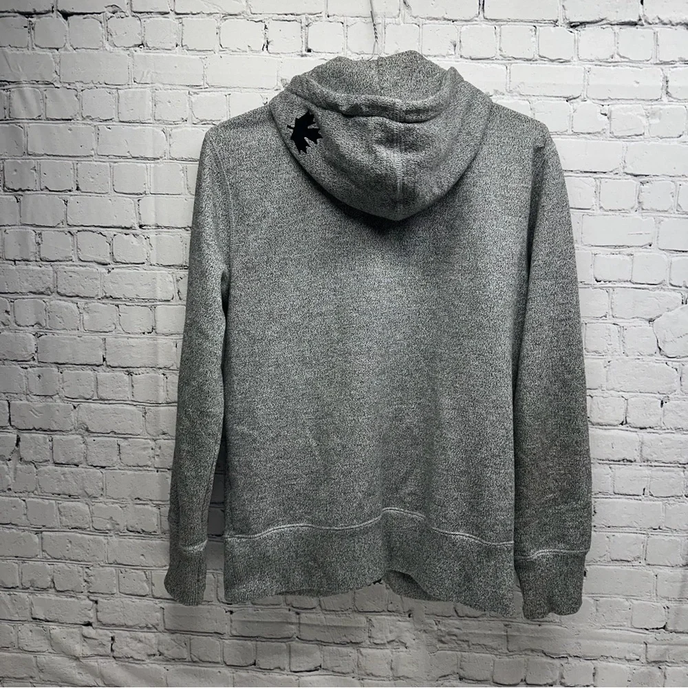 Roots Gray Zip-Up Hoodie size S